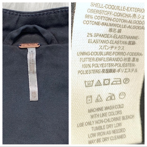 SOLD-Free People High Low Military Navy Jacket - Picture 8 of 8